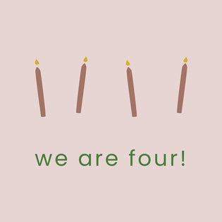  We Are Four! + 20% Off Discount Code