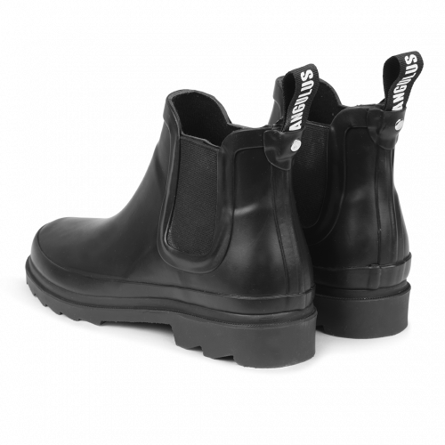 Black ankle rain booties hotsell