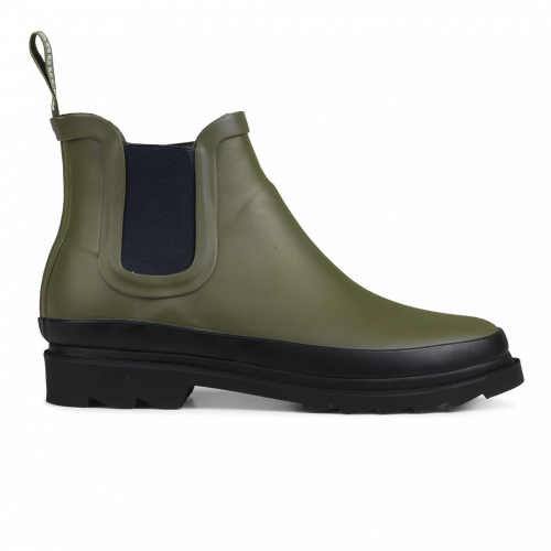 Women s Rubber Ankle Rain Boots Olive