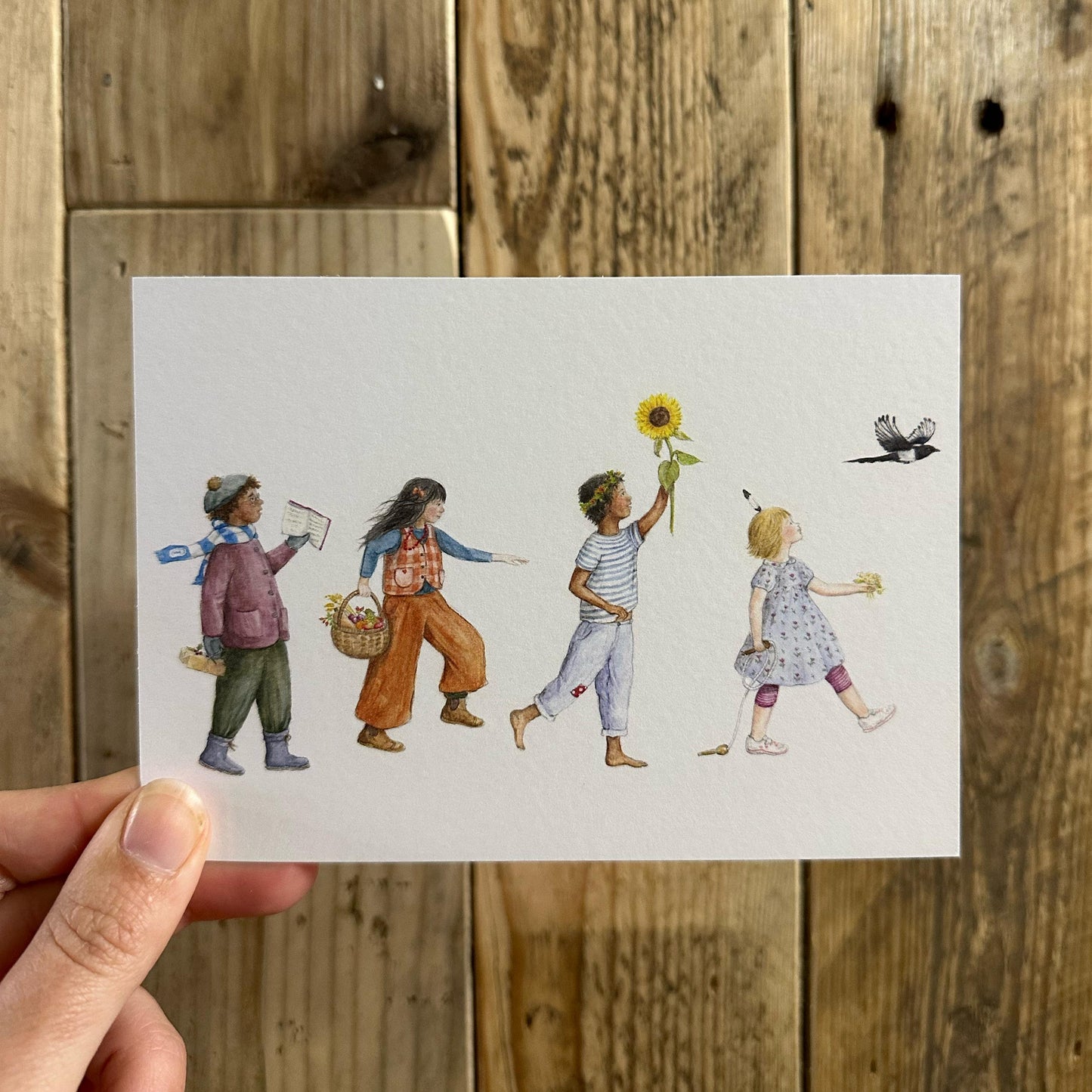 Mhairi Hellbrandt Season Parade Postcard