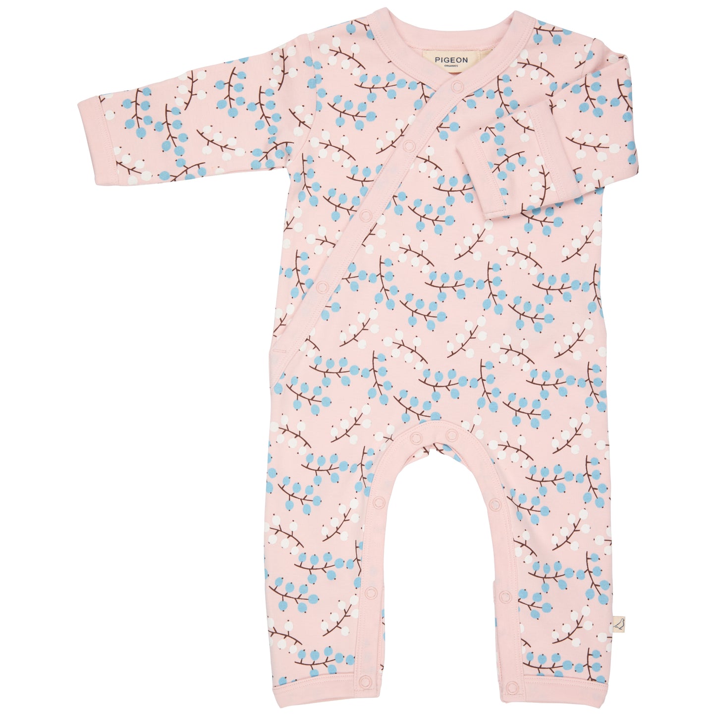 Pigeon Organics for Kids Kimono Romper - Winter Berry