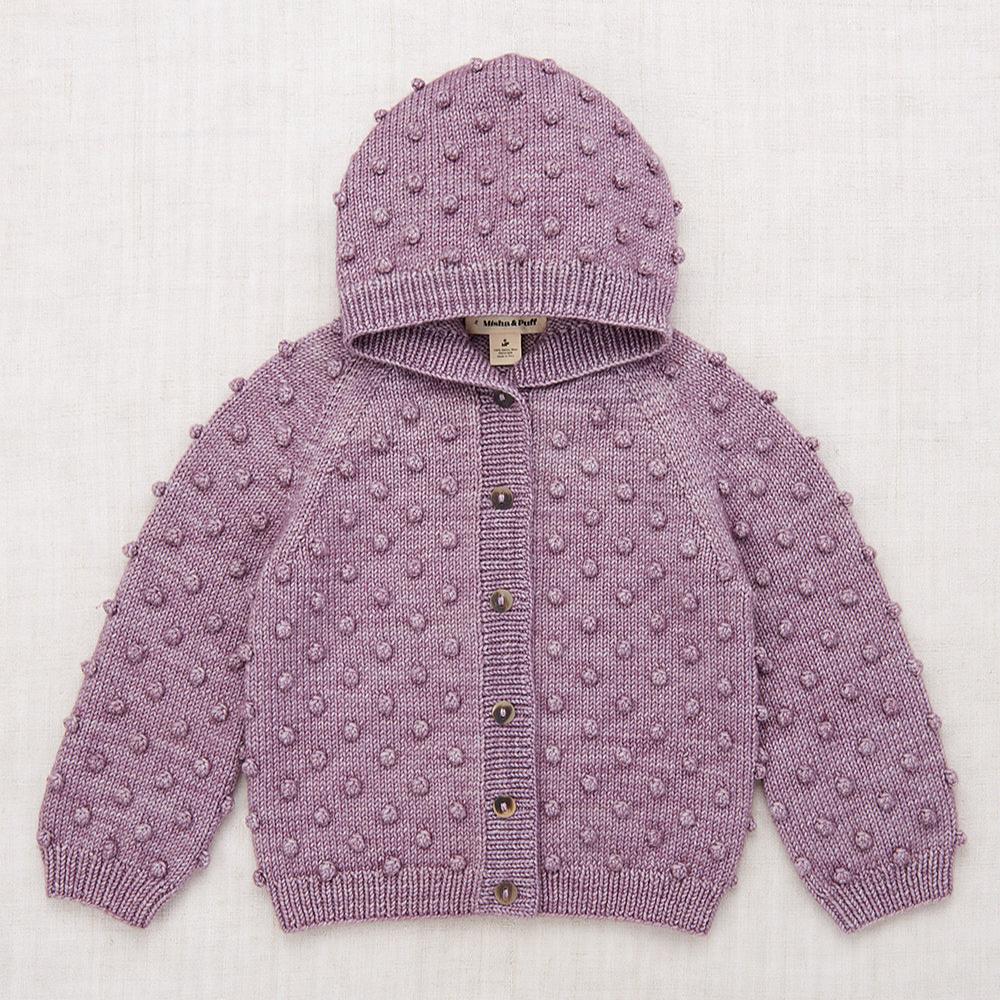 Misha & Puff Hooded Popcorn Cardigan - Periwinkle – SMALL-FOLK