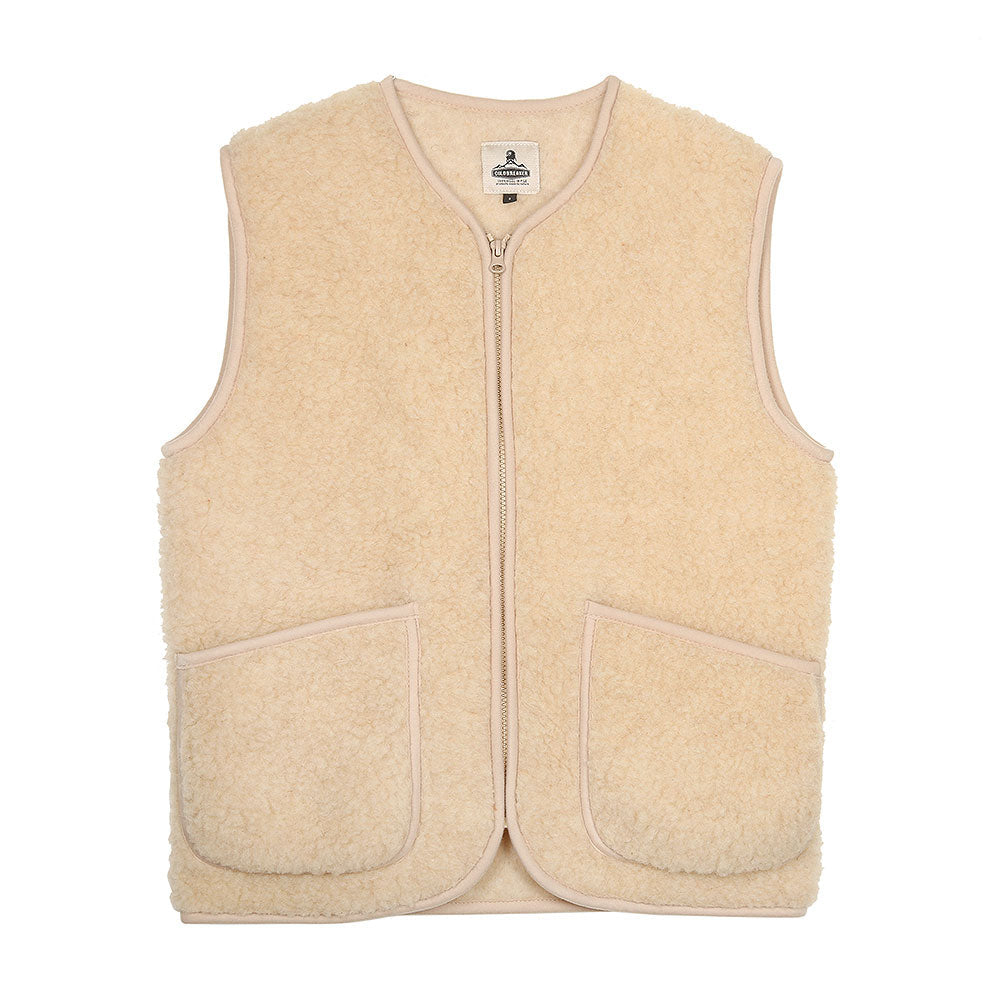 Coldbreaker Adult Pepitko Wool Gilet - Natural