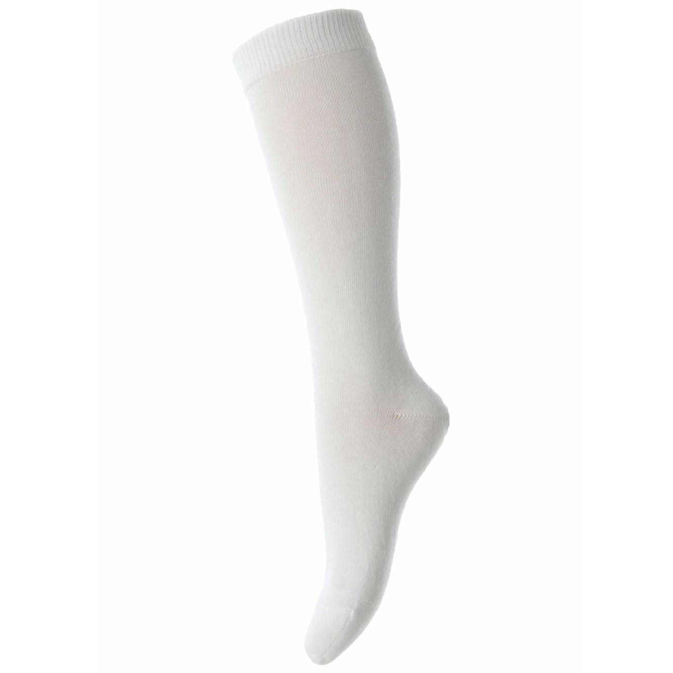 MP Denmark Cotton Knee High Socks - White - Sustainable School Uniform