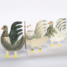  Hadley Paper Goods Chickens Concertina Card
