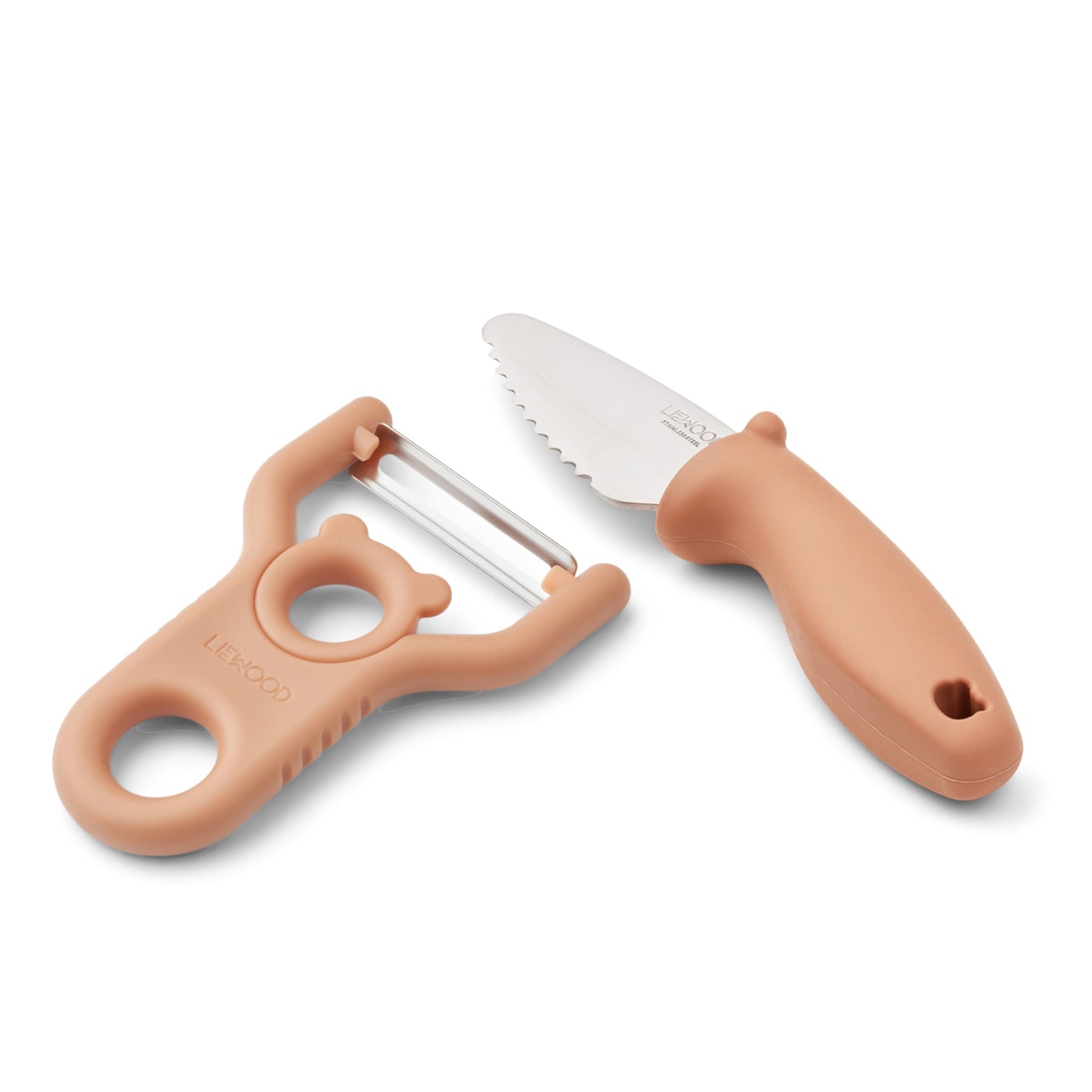 Liewood Pertense Peeler & Knife Set - Tuscany Rose