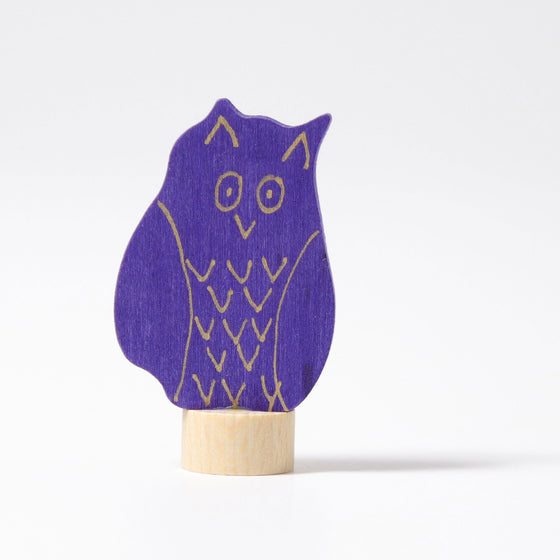 GRIMMS Decorative Figure for Celebration Ring Birthday Spiral - Owl