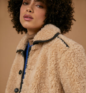 sideline aw23 womenswear wool shearling jacket
