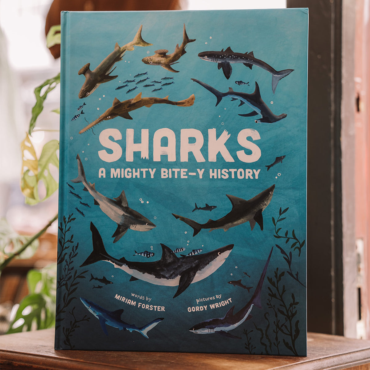 Book of the Week: Sharks: A Mighty Bite-y History - Miriam Forster