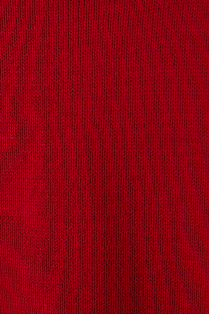 
                  
                    Le Tricoteur Adults Red Cropped Guernsey Jumper
                  
                