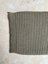 SMALL FOLK Handknits Women's Hand Knitted Ribbed Snood - Fossil