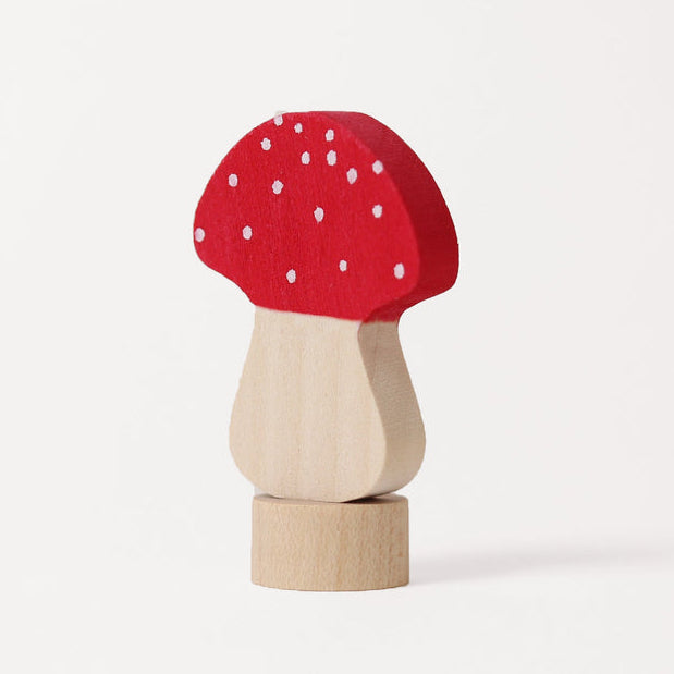 GRIMMS Decorative Figure for Celebration Ring Birthday Spiral - Fly Agaric Fungus