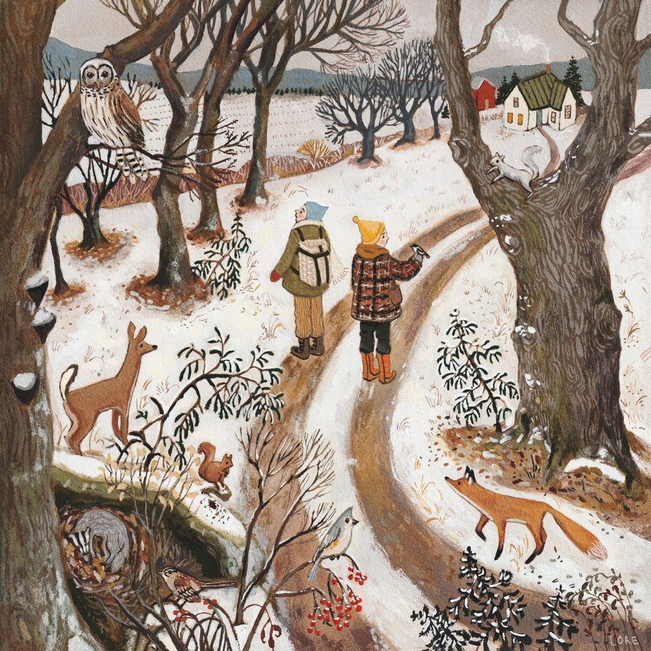 Loré Pemberton Winter Walk Greeting Card