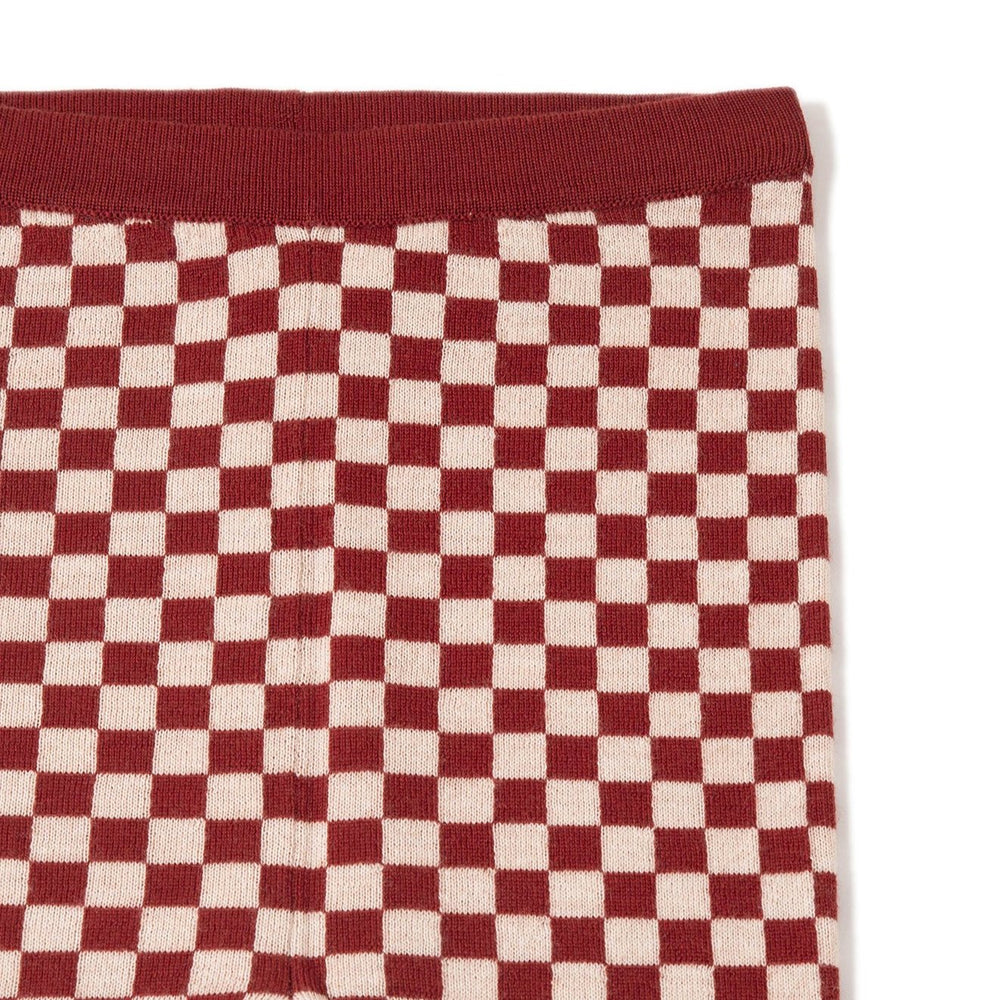 
                      
                        Knit Planet Checkered Merino Knit Leggings - Caramel/Cream
                      
                    