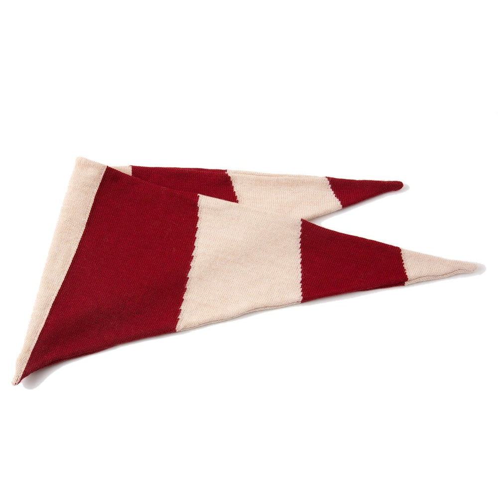 
                      
                        Knit Planet Triangular Scarf - Red/Cream
                      
                    