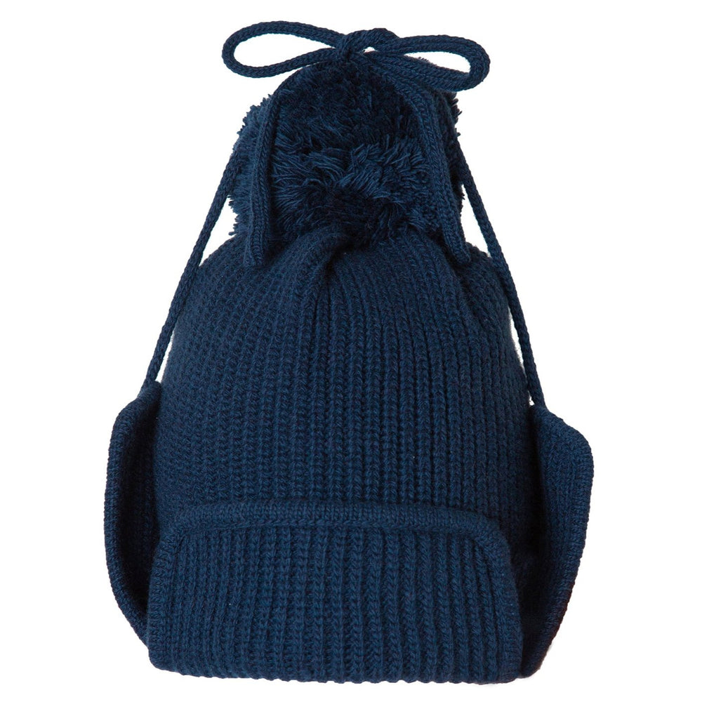 
                      
                        Knit Planet Merino Wool Flapped Hat - Navy
                      
                    