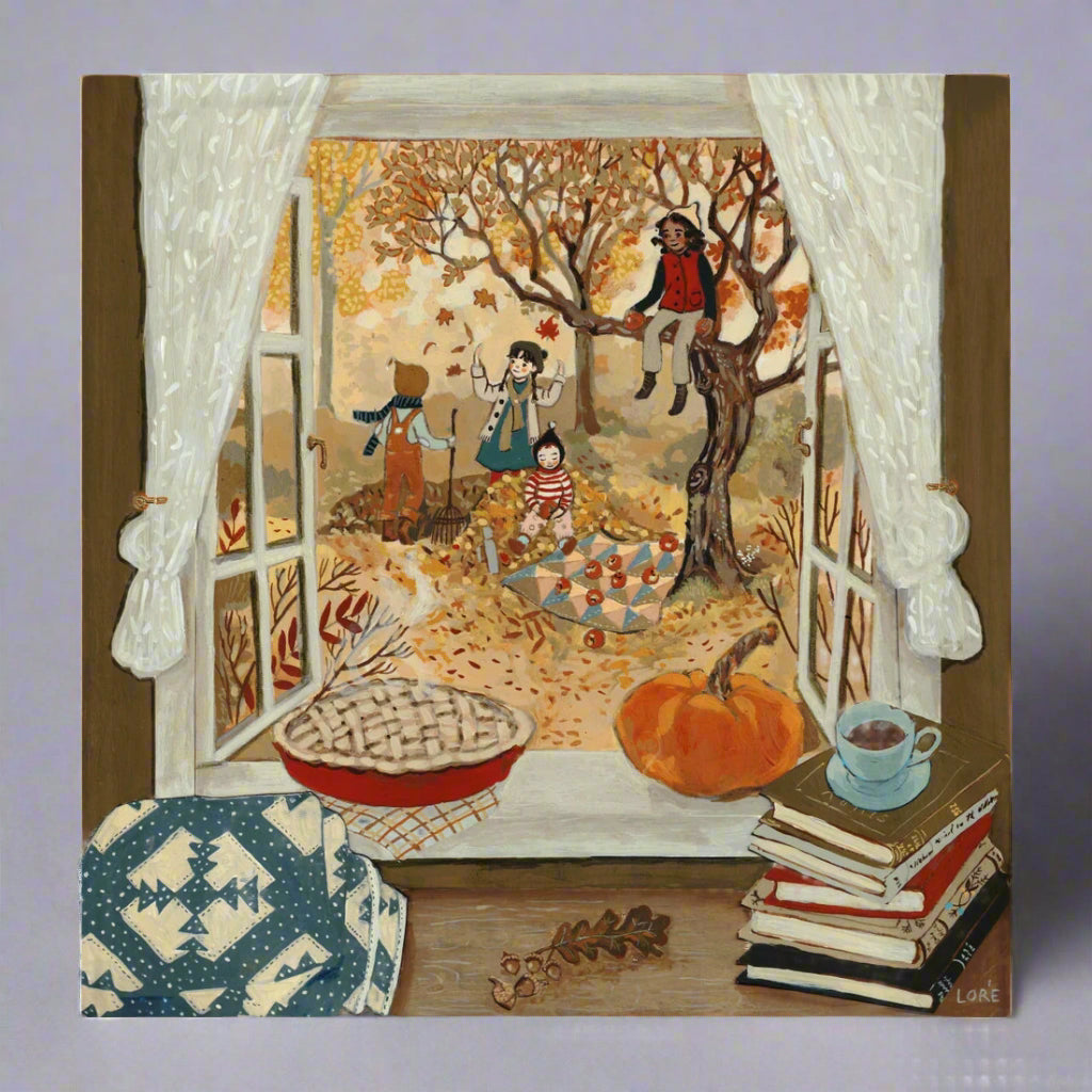 Loré Pemberton Autumn's Window Greeting Card