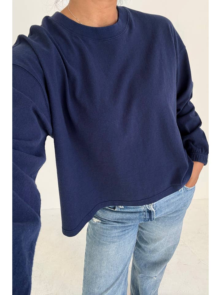Le Bon Shoppe Women's 'Naturelle' L/S Tee - Midnight