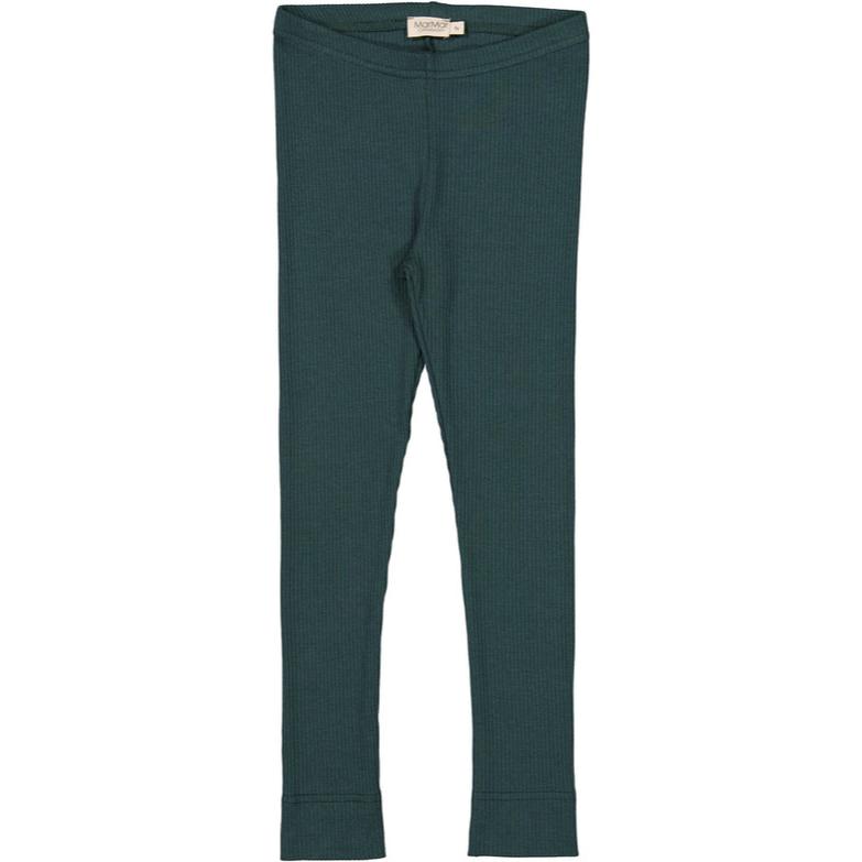 MarMar Copenhagen Mar Mar Ribbed Leggings Modal/Cotton - Pine