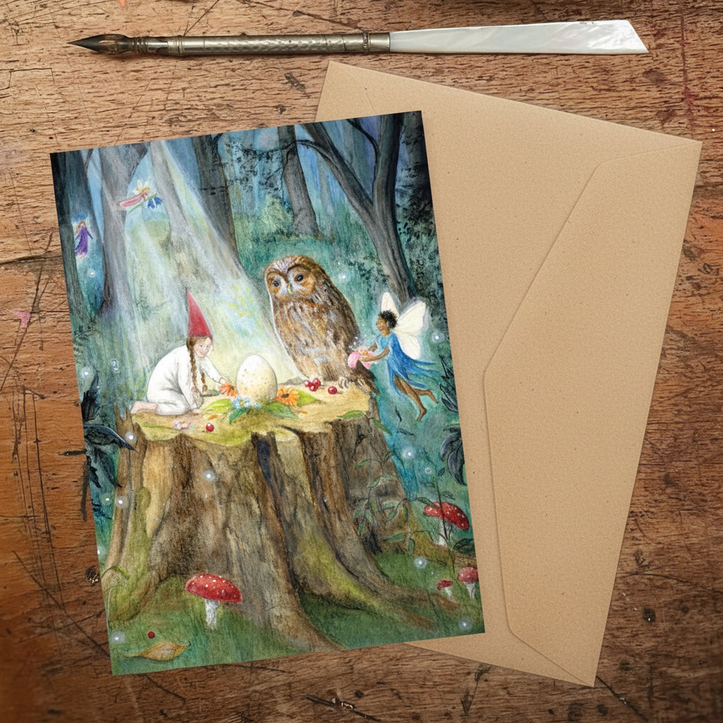 Mhairi Hellbrandt Midsummer Ritual Greeting Card