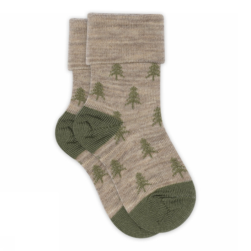 MP Denmark Hugo Patterned Socks - Light Brown Melange
