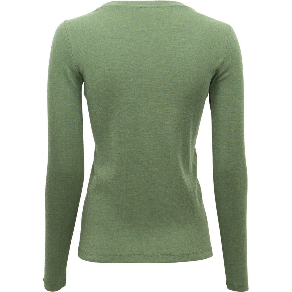 Minimalisma Women's 100% Merino Long Sleeve Top - Greenery