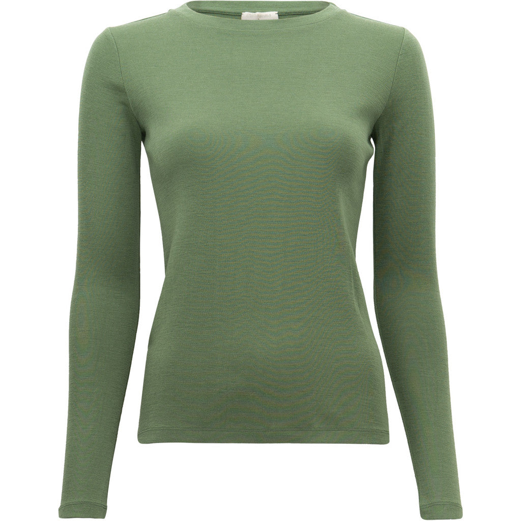 Minimalisma Women's 100% Merino Long Sleeve Top - Greenery