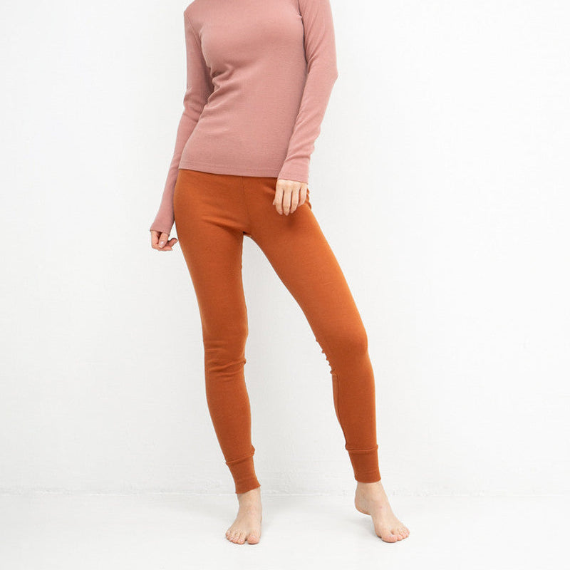 Minimalisma Women's 100% Merino Leggings - Rust