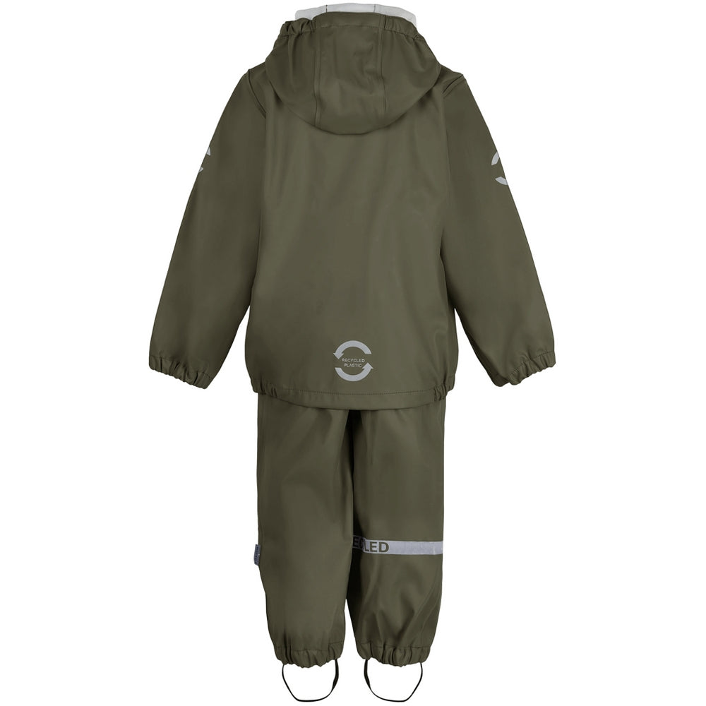 
                      
                        Recycled Plastic Waterproof Dungaree Rain Set - Dusty Olive
                      
                    