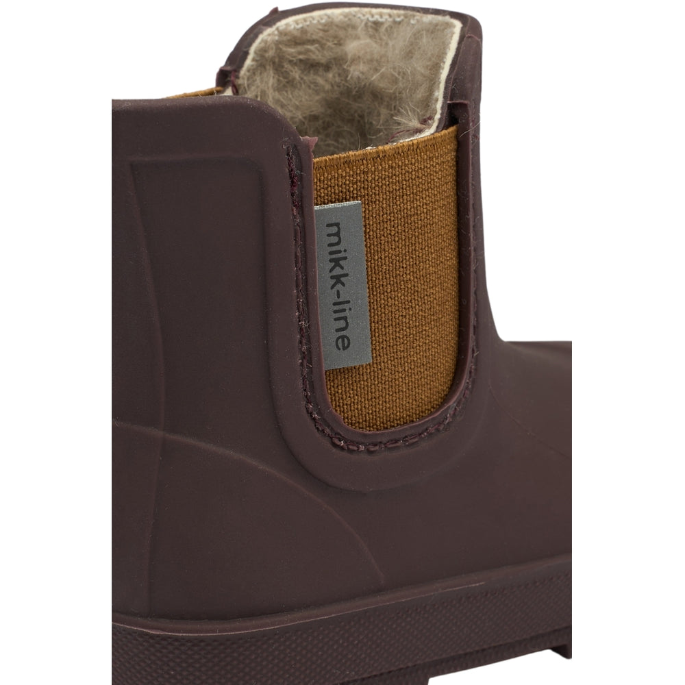 
                  
                    MIKK-LINE Short Winter Lined Wellington Boots - Raisin
                  
                