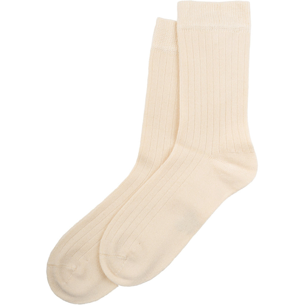 Minipop DK Bamboo School Socks - Off White