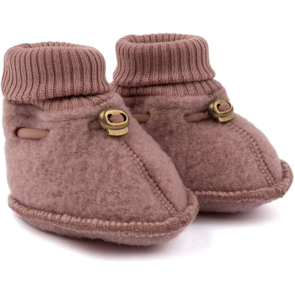 MIKK LINE Wool Fleece Booties - Burlwood