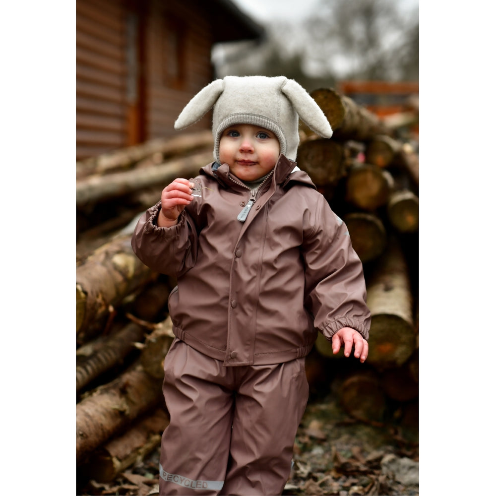 
                      
                        MIKK-LINE Denmark Recycled Plastic Waterproof Dungaree Rain Set - Burlwood
                      
                    