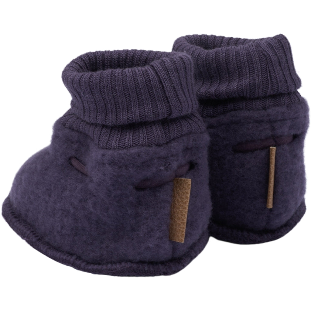 MIKK LINE Wool Fleece Booties - Nightshade