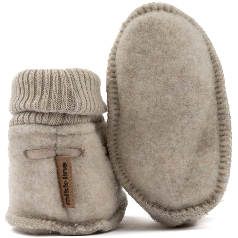 
                      
                        MIKK LINE Wool Fleece Booties - Melange, Off White
                      
                    