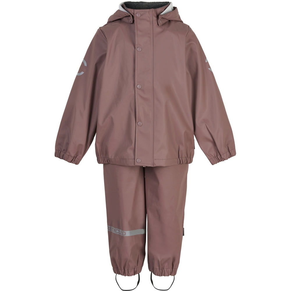 
                      
                        MIKK-LINE Denmark Recycled Plastic Waterproof Dungaree Rain Set - Burlwood
                      
                    