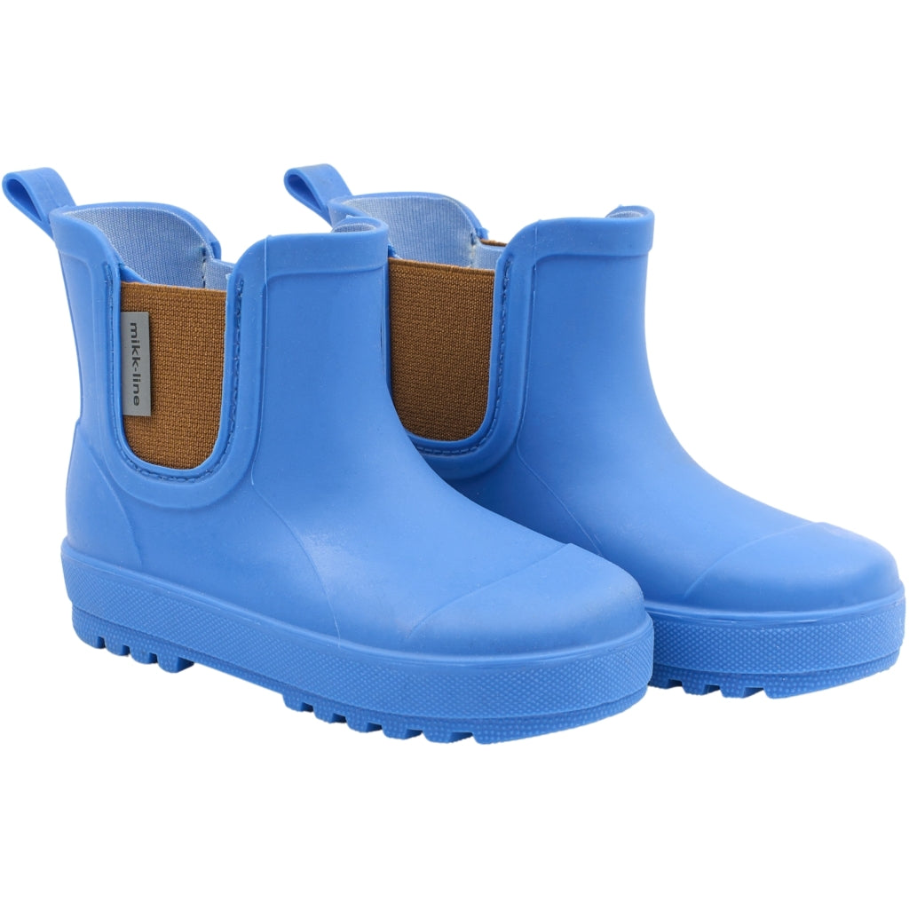 MIKK-LINE Short TPE Wellington Boots - Strong Blue