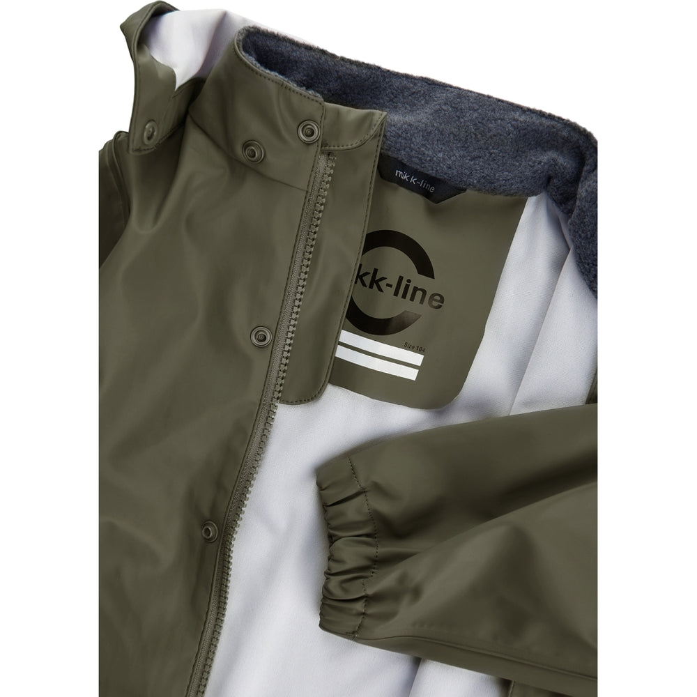 
                      
                        MIKK-LINE Denmark Recycled Plastic Waterproof Rain Set, No Braces - Dusty Olive
                      
                    