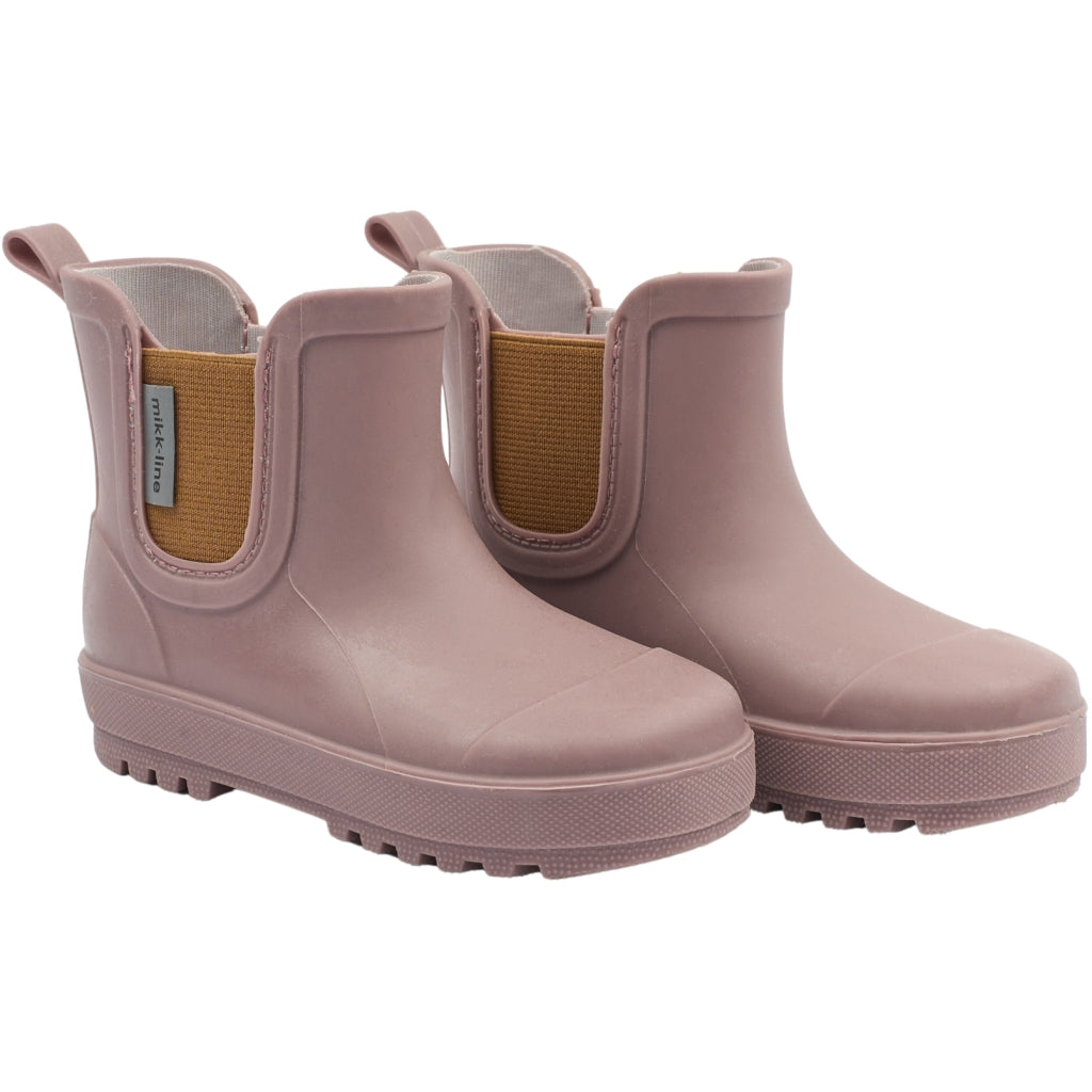 MIKK-LINE Short TPE Wellington Boots - Twilight Mauve