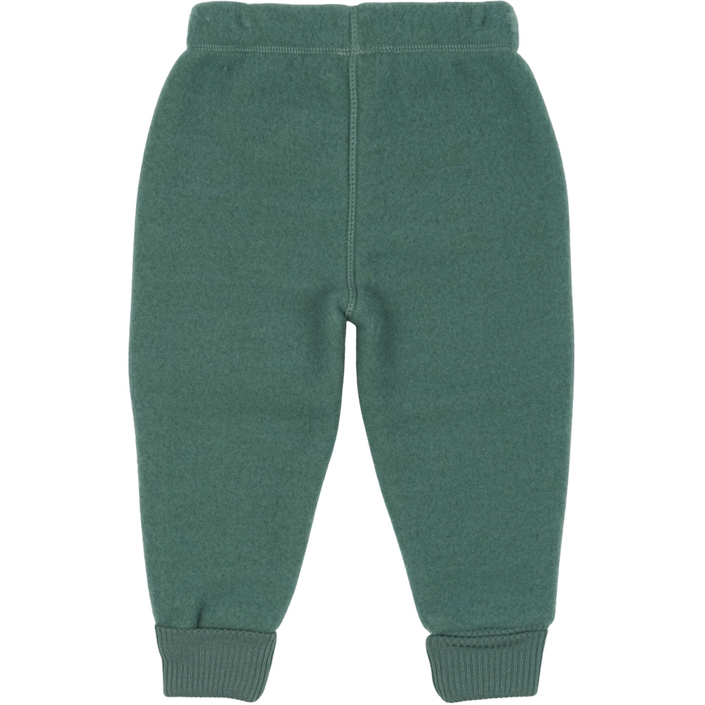MIKK-LINE Wool Fleece Trousers - Balsam Green