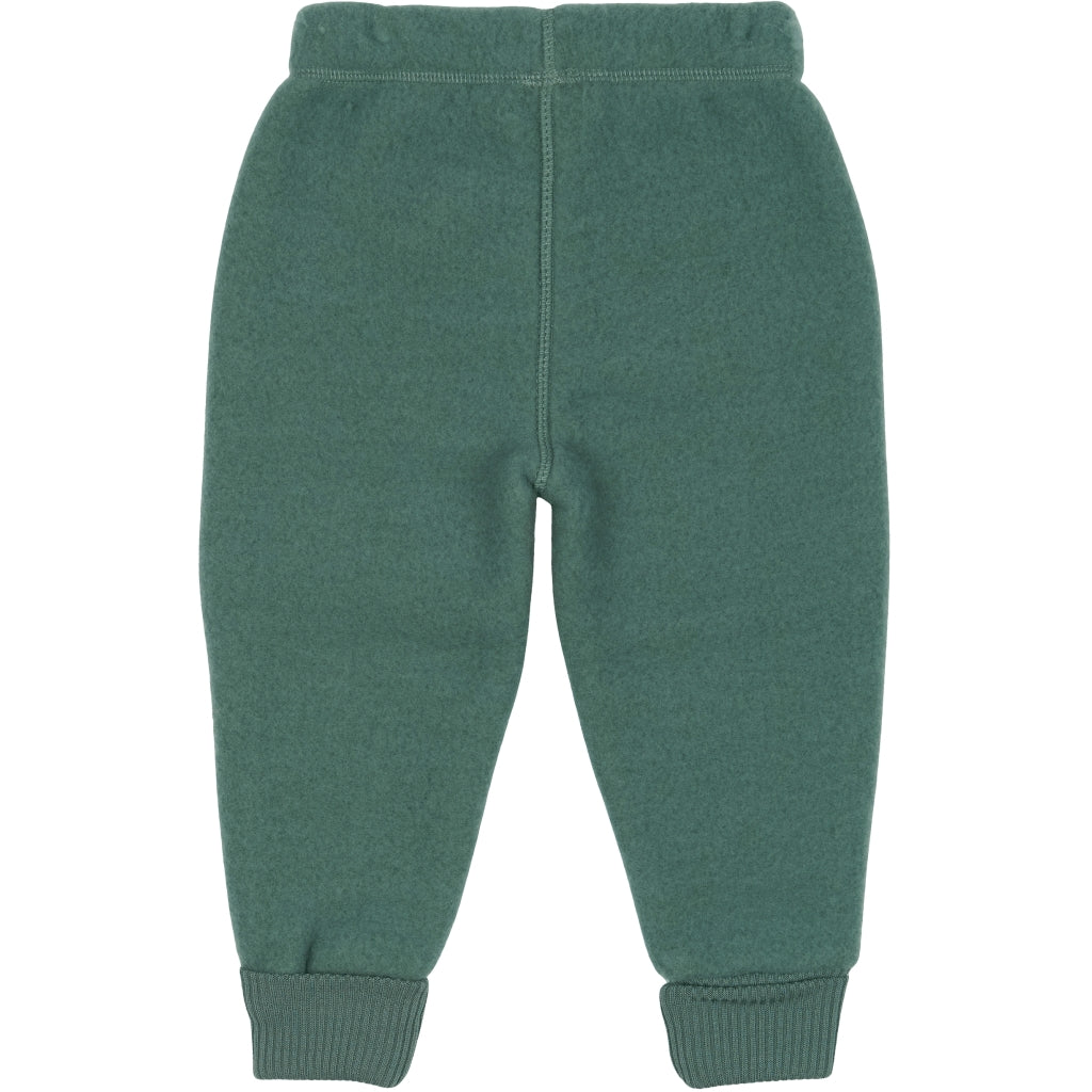 MIKK-LINE Wool Fleece Trousers - Balsam Green