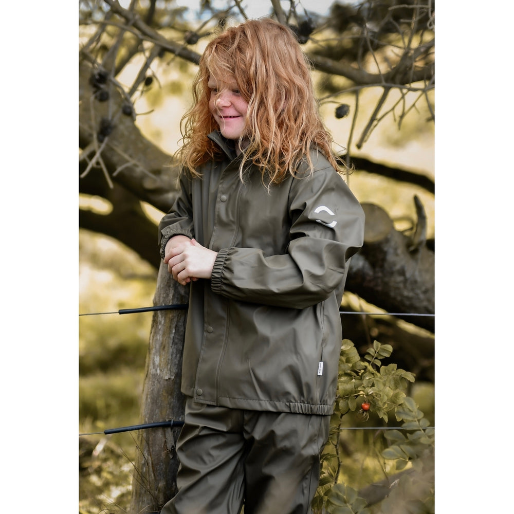 
                      
                        Recycled Plastic Waterproof Dungaree Rain Set - Dusty Olive
                      
                    