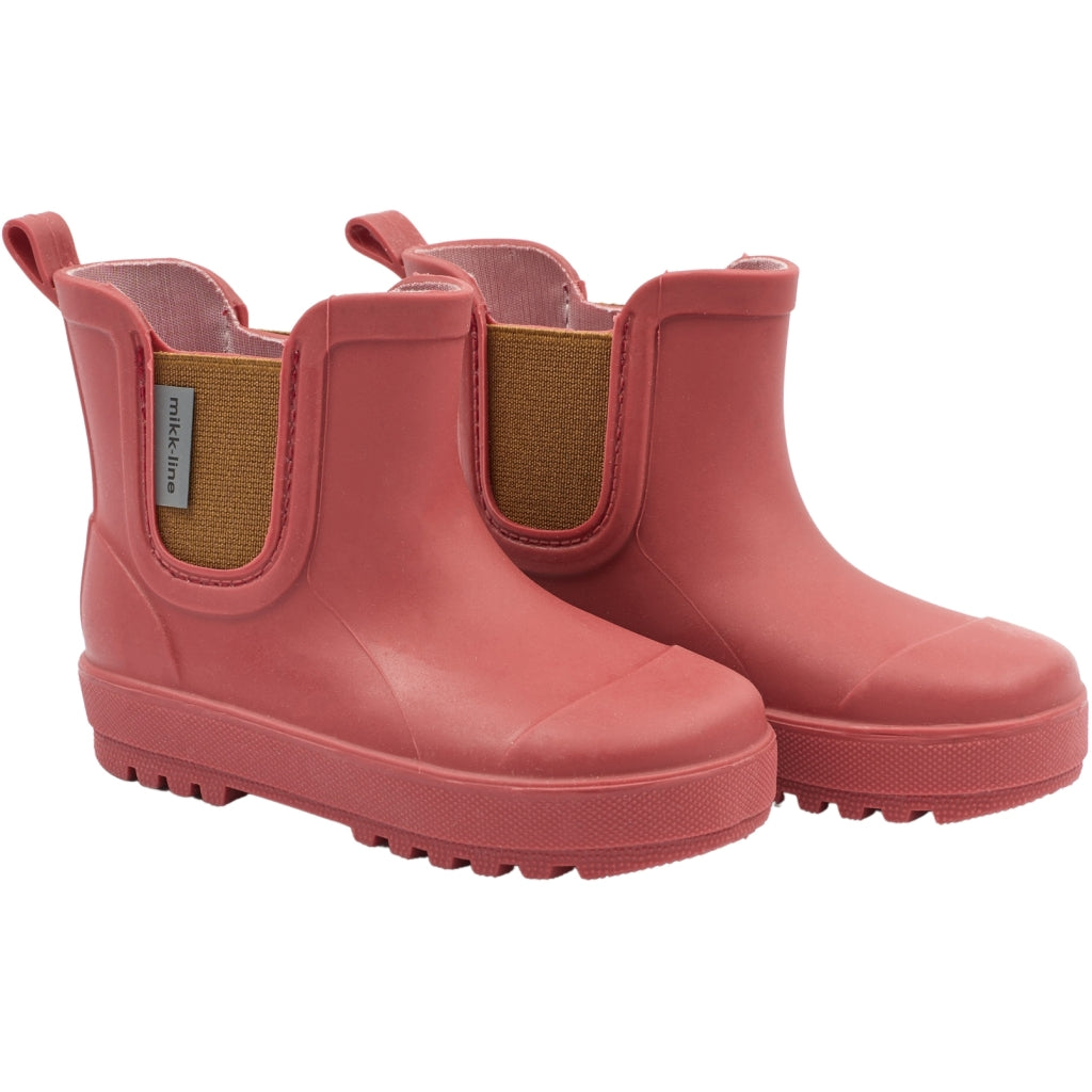 MIKK-LINE Short TPE Wellington Boots - Cranberry