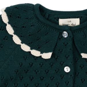 Konges Sløjd Holiday Knit Cardigan - Forest Green