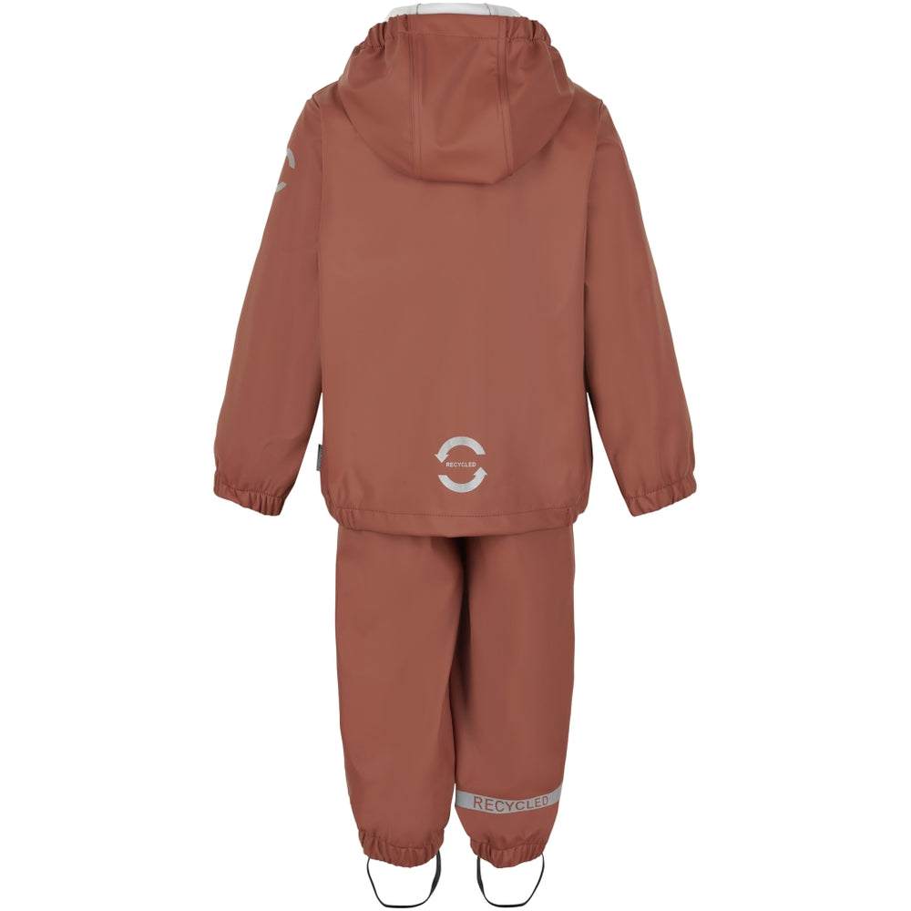 
                      
                        MIKK-LINE Denmark Recycled Plastic Waterproof Dungaree Rain Set - Russet
                      
                    