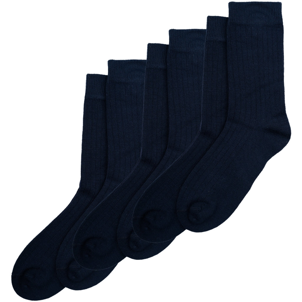 Minipop DK 3 Pack, Bamboo School Socks - Navy