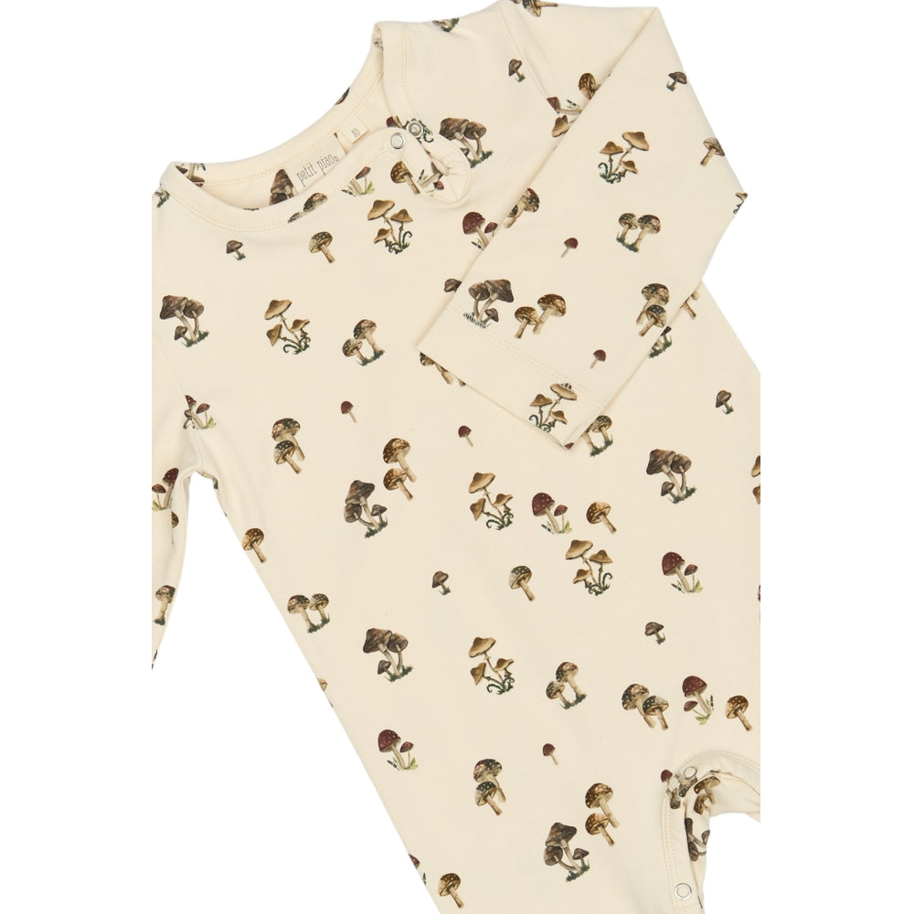 
                  
                    Petit Piao Footless Romper - Fungi
                  
                