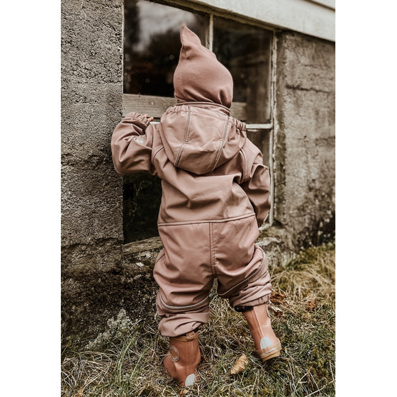 MIKK-LINE Denmark Softshell Rain Suit, Recycled - Burlwood