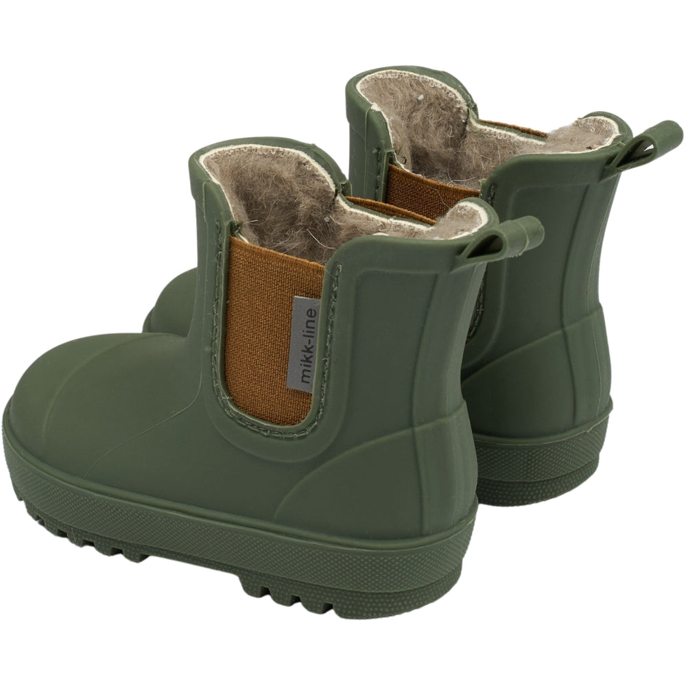 
                  
                    MIKK-LINE Short Winter Lined Wellington Boots - Thyme
                  
                