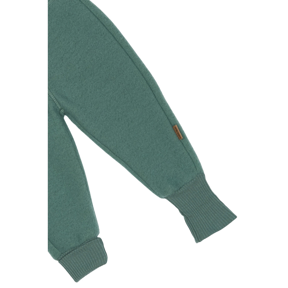 MIKK-LINE Wool Fleece Trousers - Balsam Green